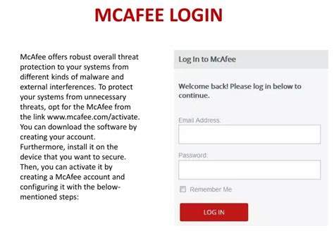 mcafee customer login|Iba pa.